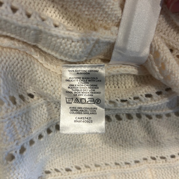 Women’s Loft Sweater Cardigan Small Cream - Picture 5 of 10